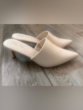 Ivory Slip-On Mule